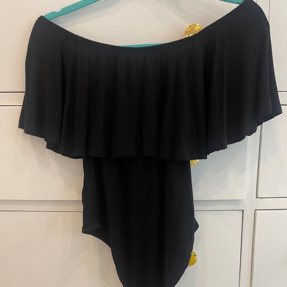 NEW, Sexy Black, Off Shoulder, Bodysuit, Size M